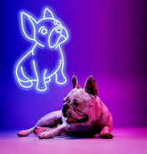 Puppy Neon Sign | French Bulldog neon sign | Custom Neon Sign Dog Portrait LED Neon Light Sign | Custom dog Pet Neon Sign for wall decoration | Gift for dog lovers | Dog mom Gift - BBD GIFTS